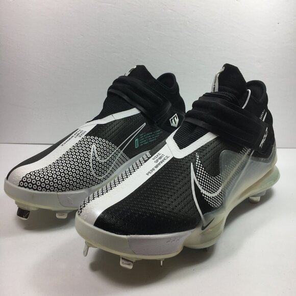 Nike Force Zoom Trout 7 Metal Baseball Cleats Black White Mens Size 12 - Picture 9 of 9
